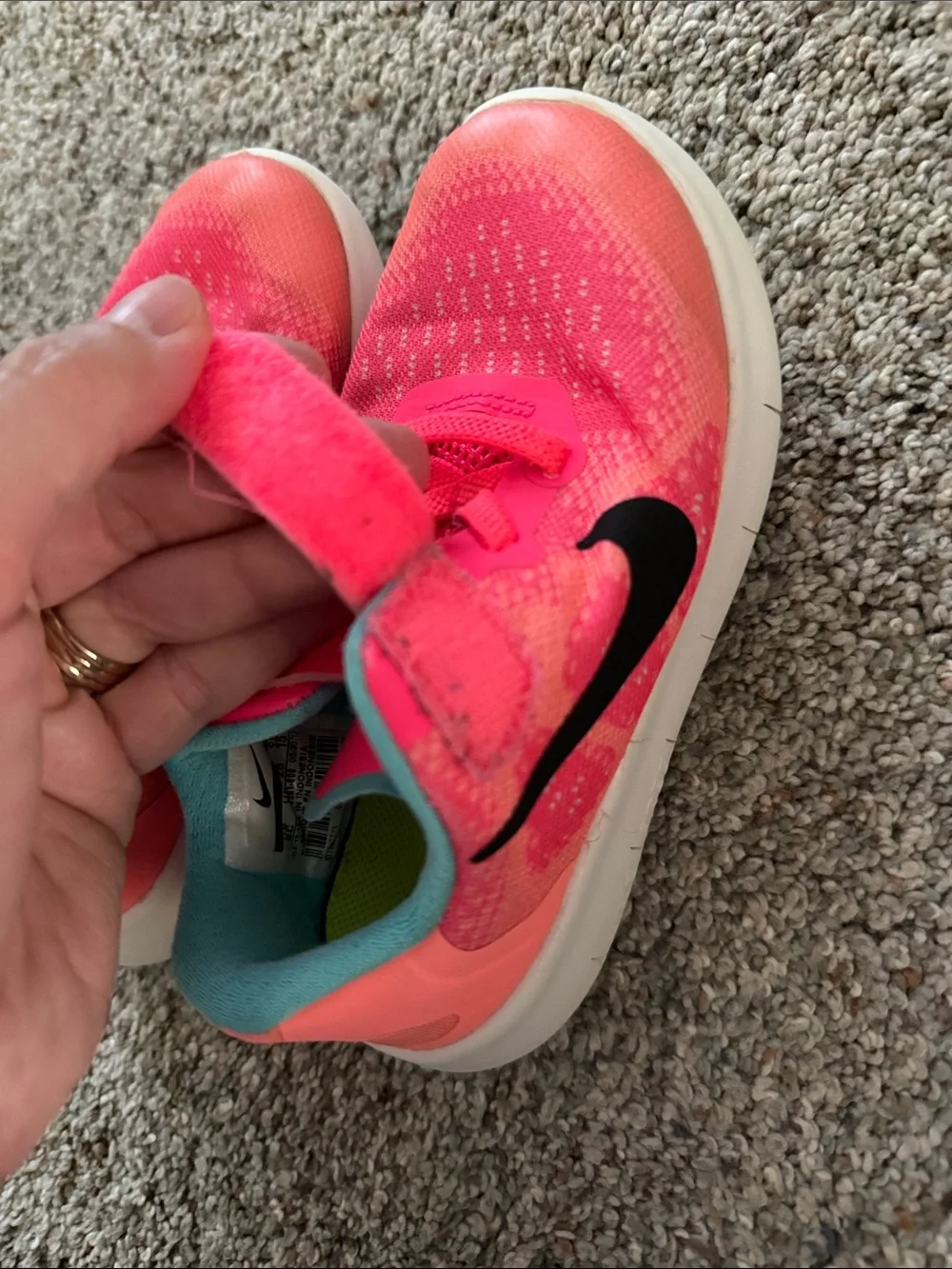 Nike Kids' Nike Free Run 2 Racer Pink Tennis Shoes 9C